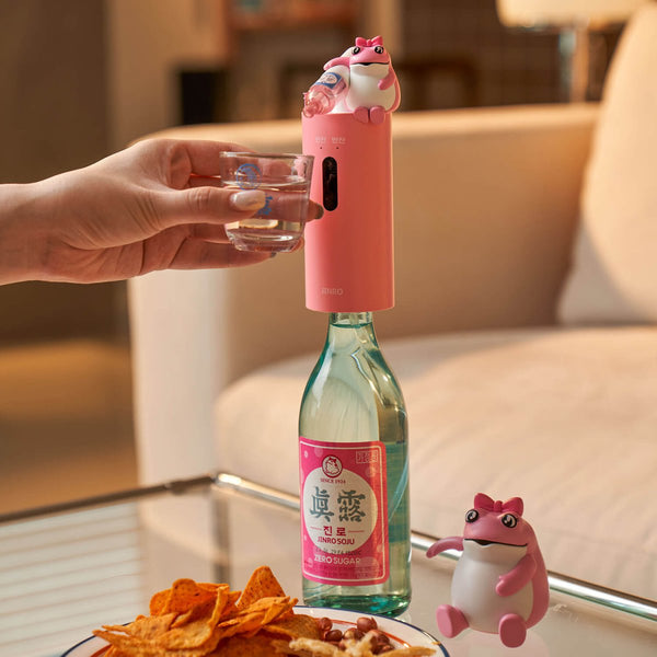JINRO SOJU Dispenser & Soju Cup Set (Pink) - BoFriends US Store
